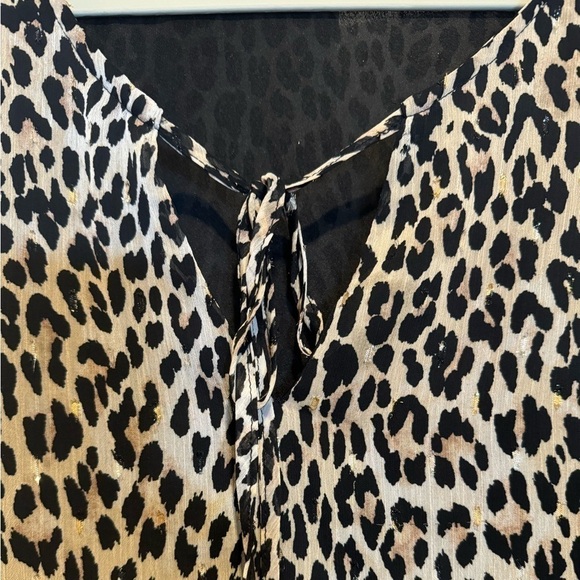 Retrology leopard short sleeve blouse size 2X - Picture 5 of 8